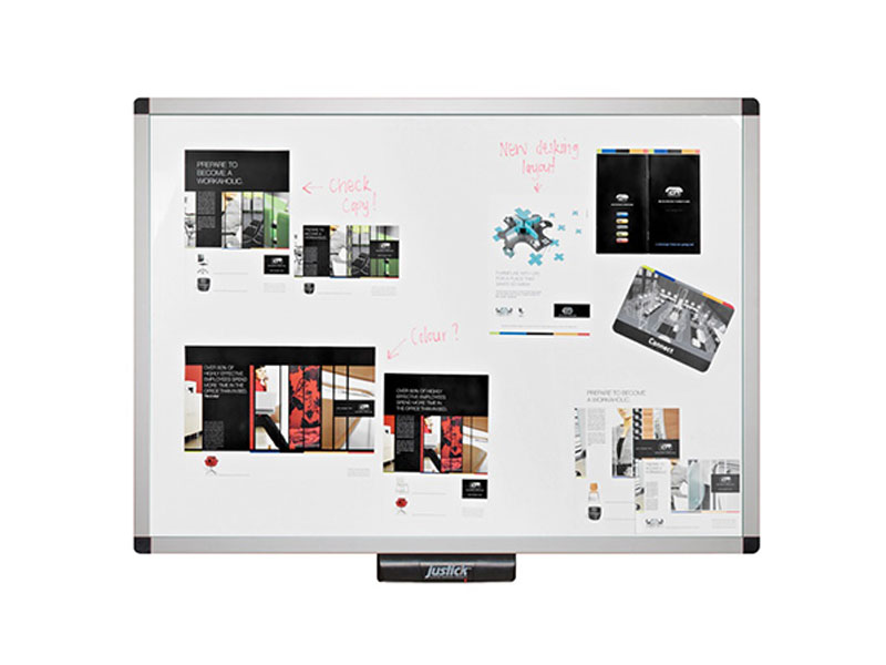 Dry-erase Whiteboard Justick™ White XCU with Clearview Overlay